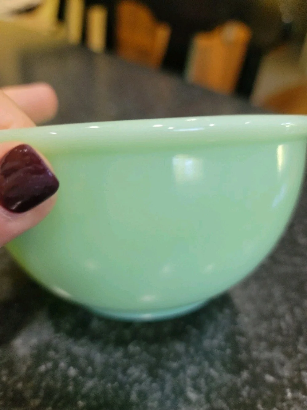 Vintage Fire-King Jadeite Beaded Edge Mixing Bowl 4 7/8